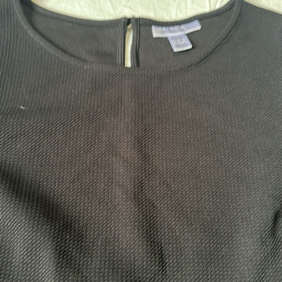 Motherhood Maternity Black Textured Tie Sleeve Keyhole Dress XL - Picture 6 of 7